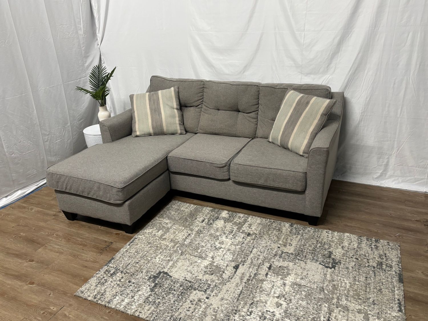 Grey Couch Sofa With Chaise DELIVERY AVAILABLE