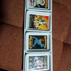 Pottery Barn Vintage Cocktail Plate Set with larger plate.