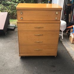 Mid century dresser USA solid wood
