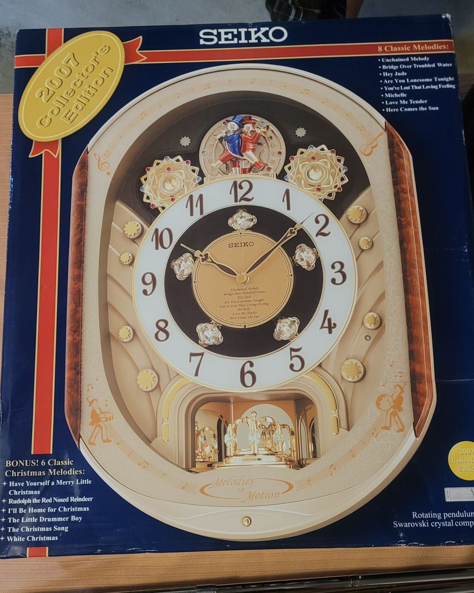 Seiko Melodies In Motion Wall Clock, Collectors Edition, New