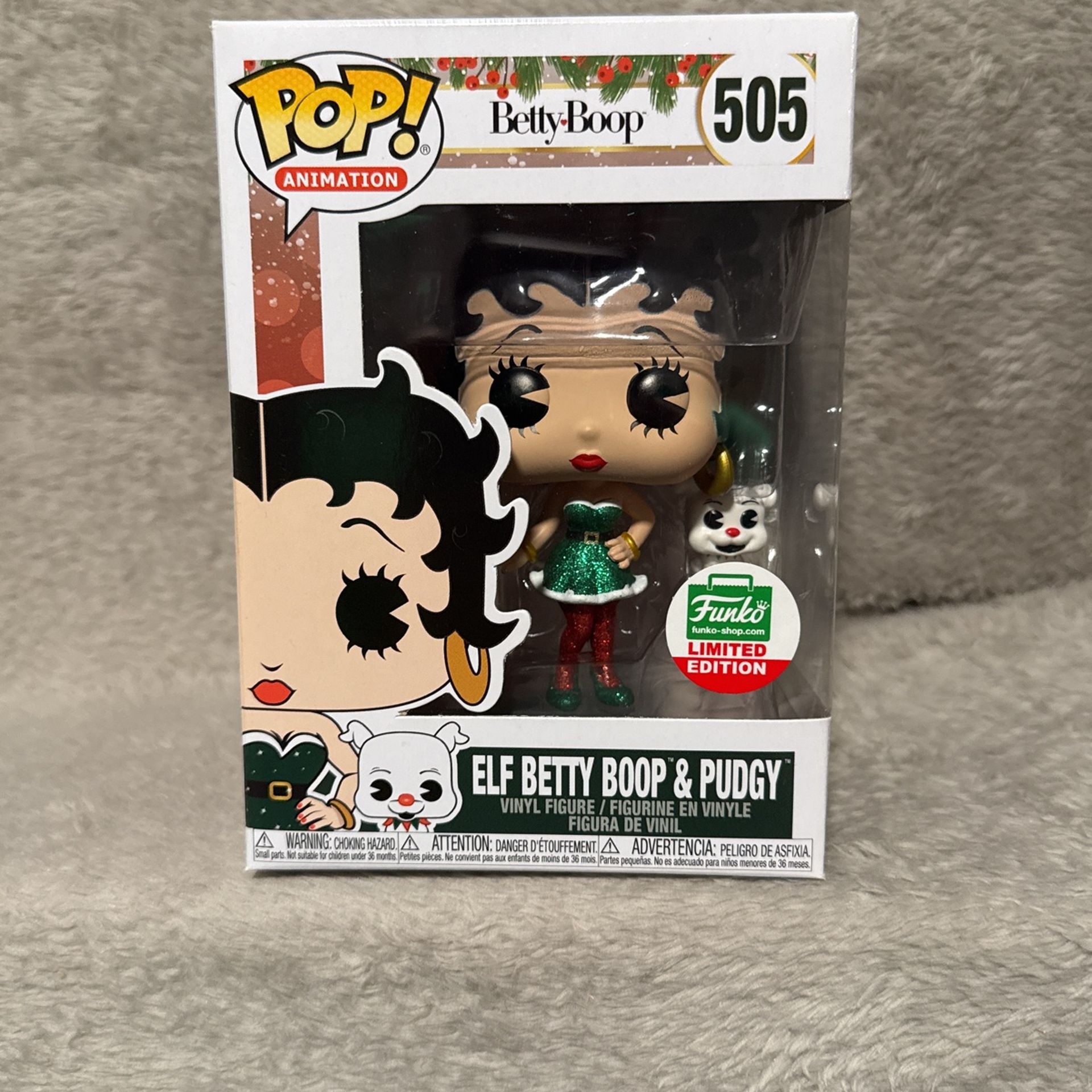 Elf Betty Boop And Pudgy Funko Pop