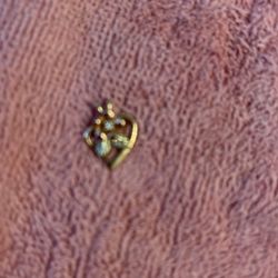 Heart Diamond Pendant Black Hills Gold 