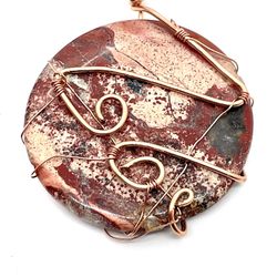 Wire Wrapped Jasper Necklace