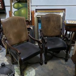 2  Antique arm chairs, exelent condition, silla antigua, antique.