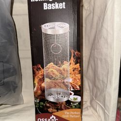 304 Stainless Steel Rolling Grilling Basket