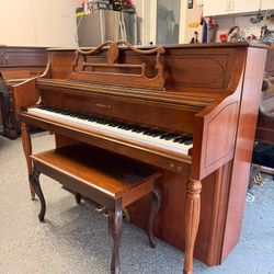 Samick Walnut Upright Piano