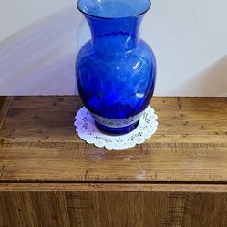 Indiana Glass Illusion Cobart Blue Vase