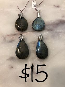 Labradorite pendant $15 each
