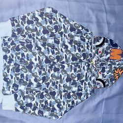 Blue Bxpe Full Zip Hoodie 