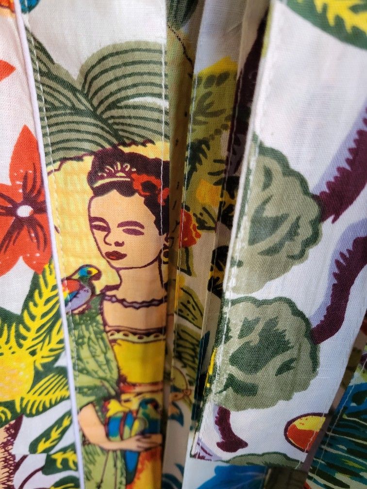 Frida long cotton robe