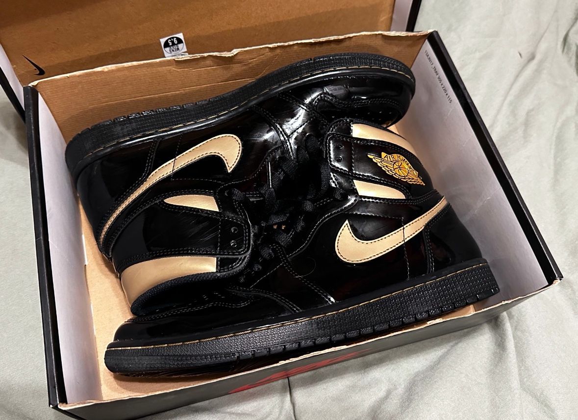 Jordan 1 Black Metallic 9.5 Men’s 