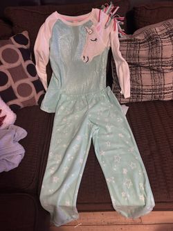 Girls Unicorn Fleece Pajama