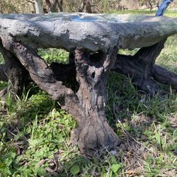 Custom faux Bois outdoor furniture