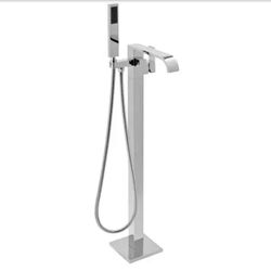 AKDY 1-Handle Freestanding Floor Mount Roman Tub Faucet Bathtub Filler with Hand