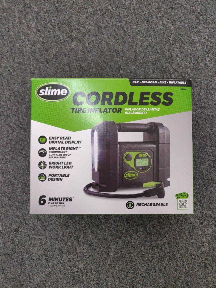 Slime Cordless Tire Inflator Pump