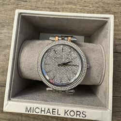 Michael Kors Silver Crystal Watch