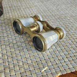 Antique Mother of Pearl Opera Glasses – Frederik Preisler, Copenhagen (c.1890–1910)