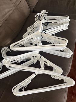 35 - white hangers