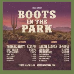 2 Day Boots In The Park Tickets 