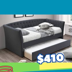 Brand New In Box Day Bed W/Slats + Trundle And 2 Mattresses. Pick Up In Long Beach   