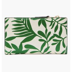 NWT Kate Spade Roulette Small Slim Bifold Wallet Watercress Multi