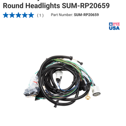 Summit Racing™ Reproduction Headlight Wiring Harness for 75- 80 Chevy C10 Trucks with Round Headlights SUM-RP20659