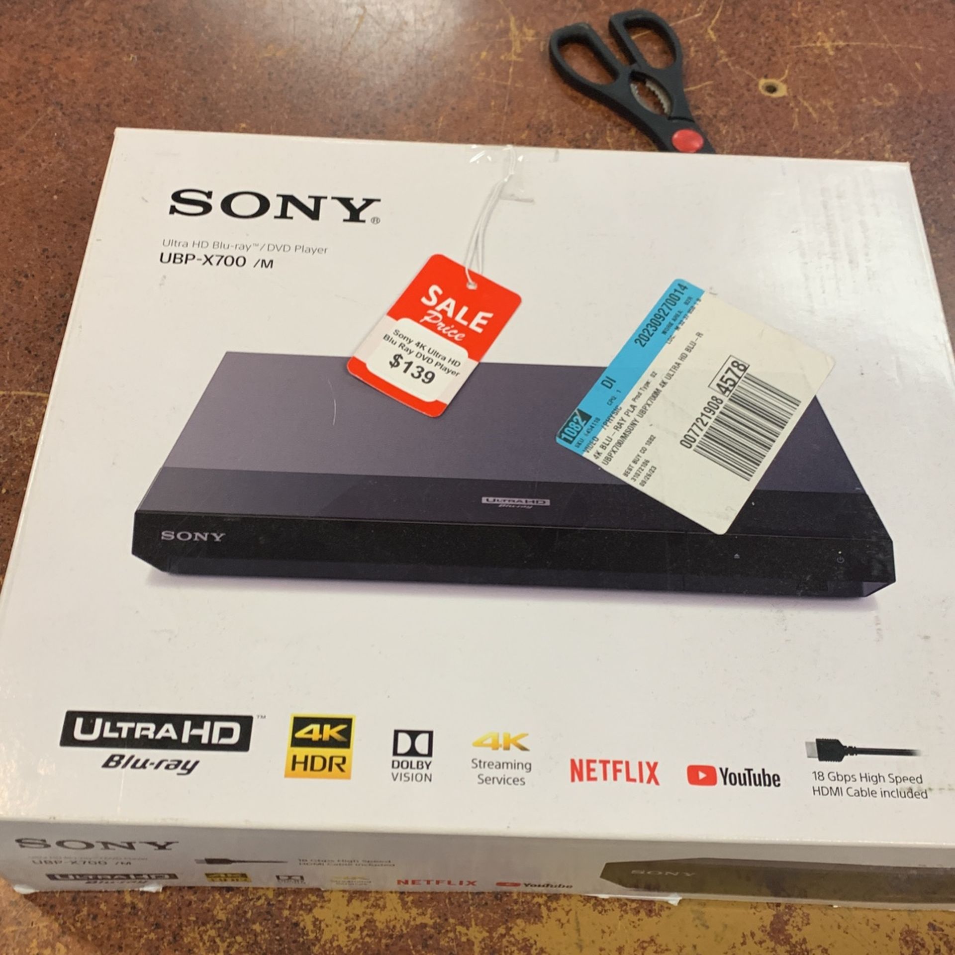 Sony 4K ULTRA HD Blu-ray DVD player