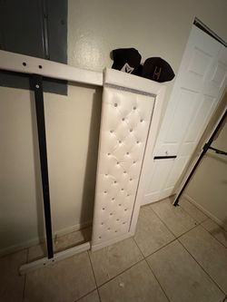 White Queen bed frame