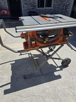 Ridgid corded table saw
