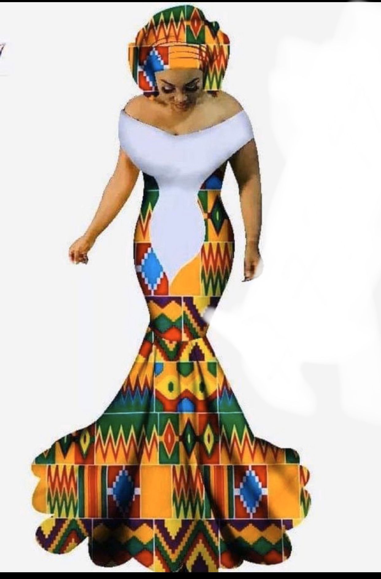 African wedding and prom dress