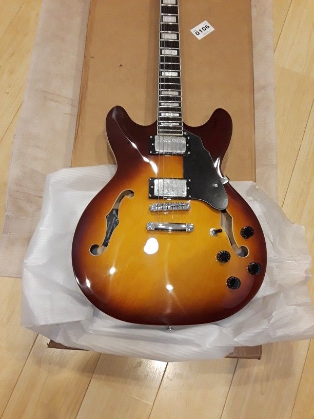 New 335 Simi-hollow  electric guitar 