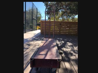 Super duty flatbed Push Cart Steel Frame Push Handle Can Switch To Either end