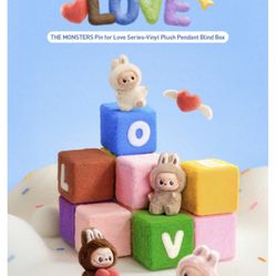 Authentic Labubu Pin For Love Blind Box