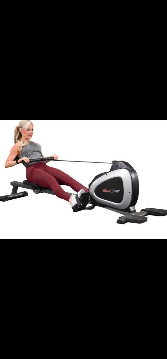 Fitness Reality Magnetic Rowing Machine with Bluetooth Workout Tracking Built-In