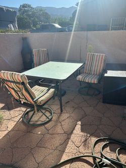 Patio table and chairs