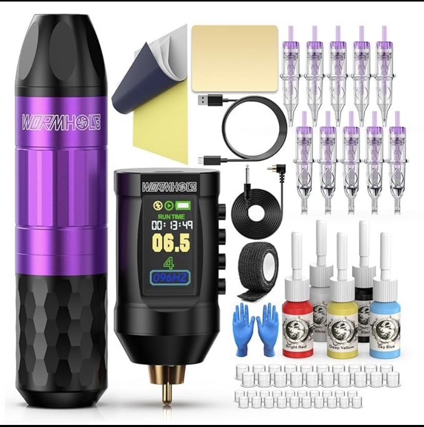 Complete Wireless Tattoo Kit