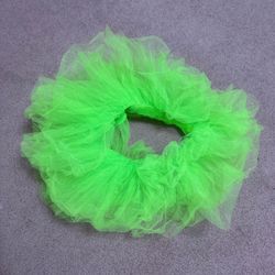 Neon green tutu mini skirt 80s costume outfit festival rave