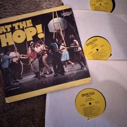 Vintage At The Hop 3 Vinyl Record Album Set