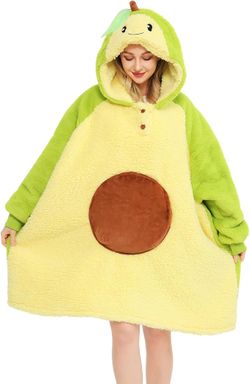 Avocado Wearable Blanket Hoodie for Women & Men – Oversized Snuggable #4973P UP1