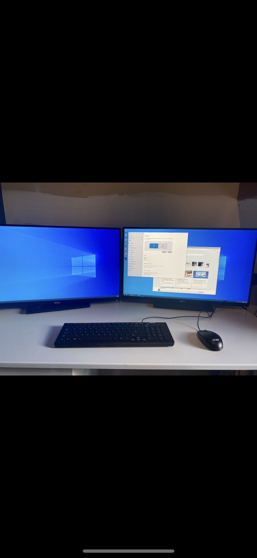 2 Dell U2715Hc 27in lcd monitors