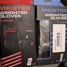 Pick A Pair Of NEW In Box Meister Weighted Workout Gloves: 1 or 2 Lbs