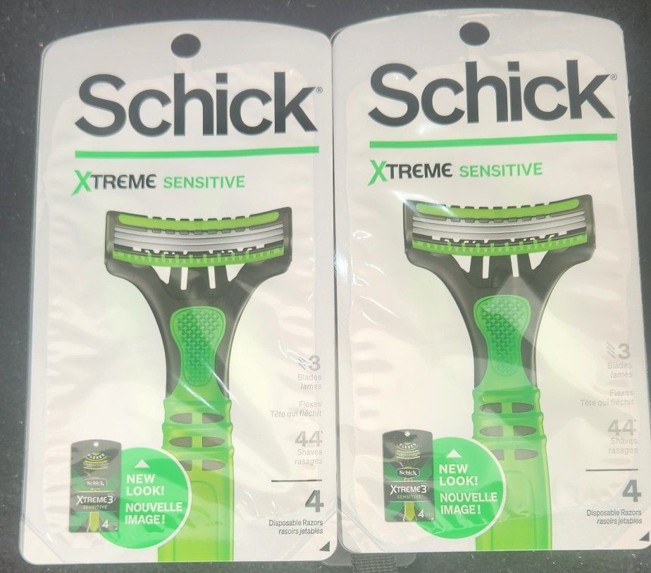 (2) Schick Xtreme Disposable Razor Packages
