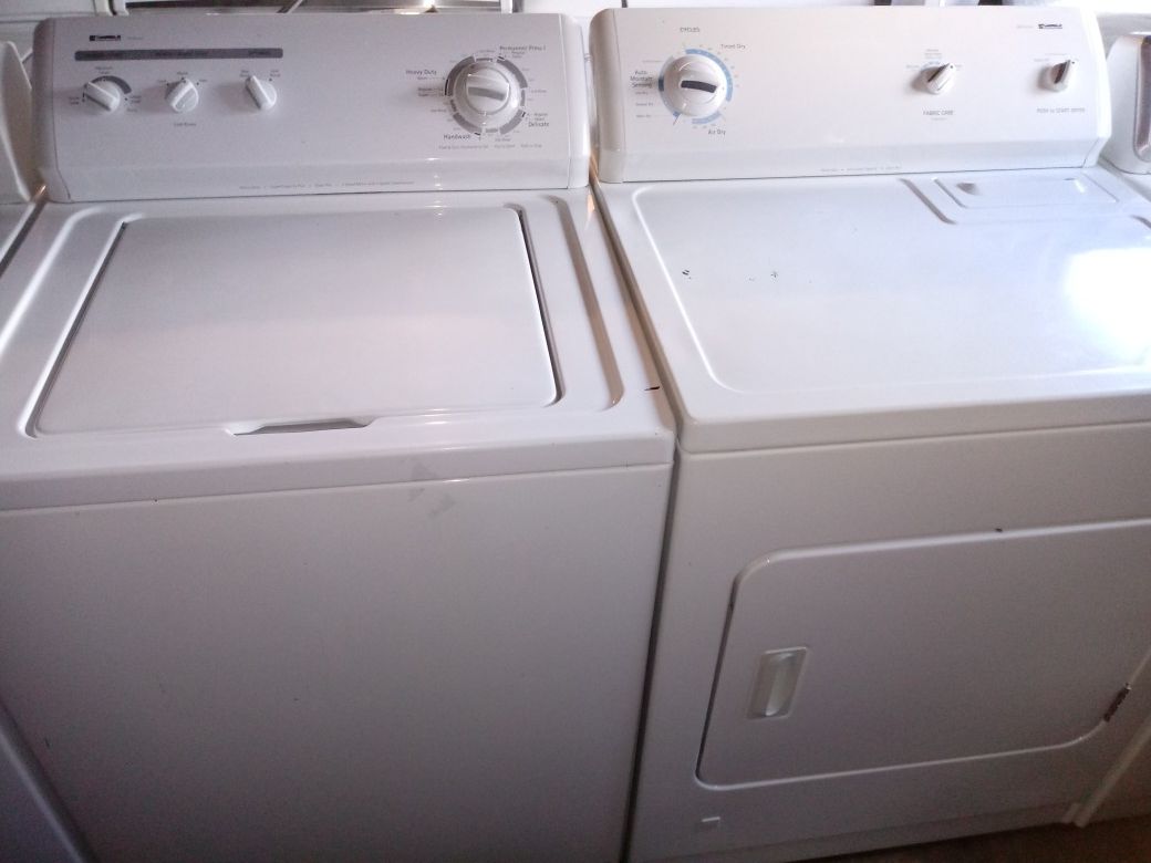 Washer dryer gas kenmore good work