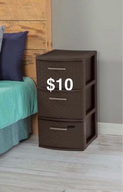 Sterilite 3-Drawer Tower Expresso Brown 24”