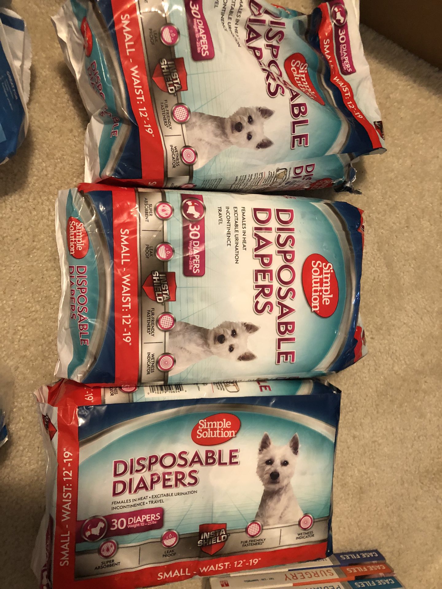 Disposable Dog Diapers Female Small