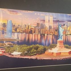 NYC Matted Print (16x20) w/WTC Towers