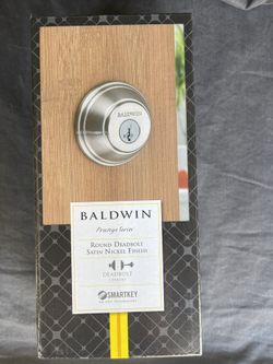 Baldwin Round Deadbolt, Satin Nickel Finish, Smart Key