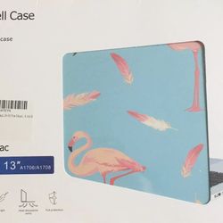 Case for MacBook Hardshell Case Air 13" Sleek Protective Swan And Feathers.