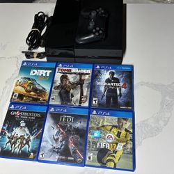 Play Station 4 500GB PS4 Comes With 6 Games All Wires And Controller ReadyToPlay