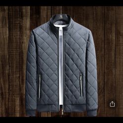 (NEW) Diamond Quilted Men’s Jacket 